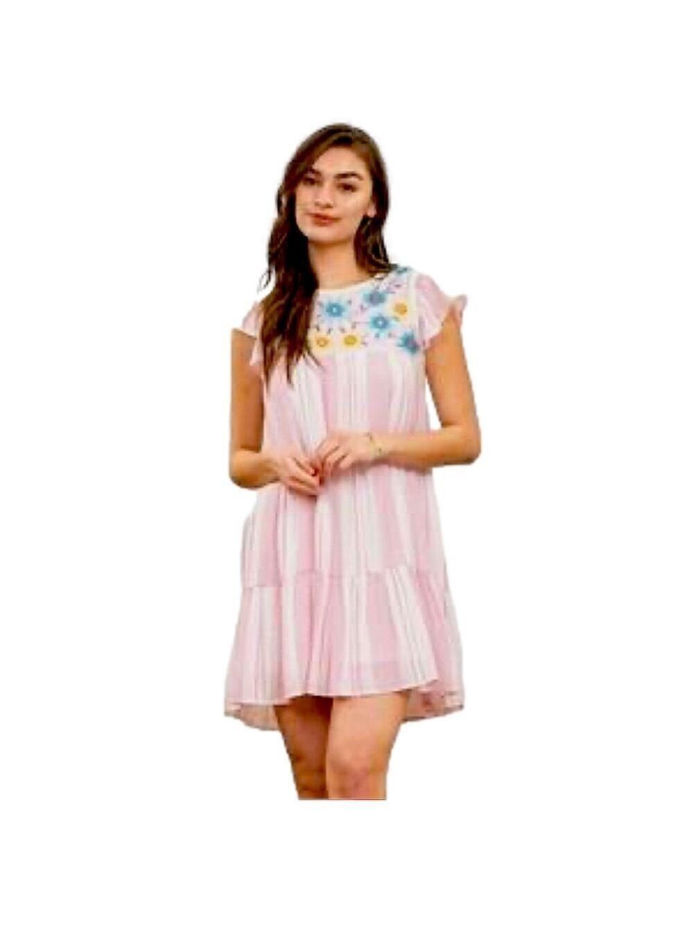 *NWT* BLU PEPPER Embroidered Dress